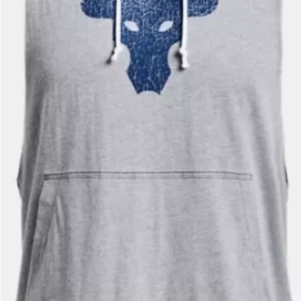 NEW Under Armour Men's Project Rock BSR Bull Sleeveless Hoodie Size - Picture 4 of 6